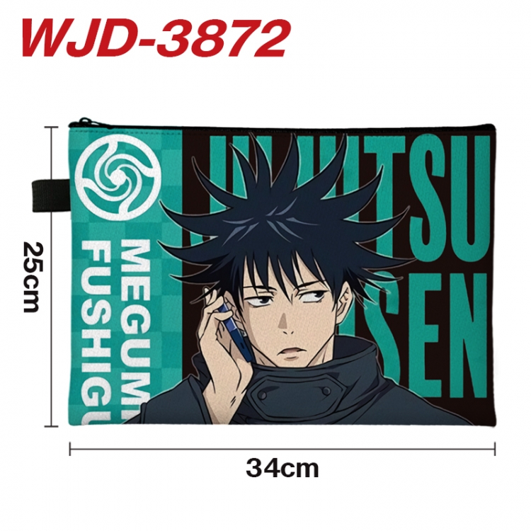 Jujutsu Kaisen Anime Full Color A4 Document Bag 34x25cm WJD-3872