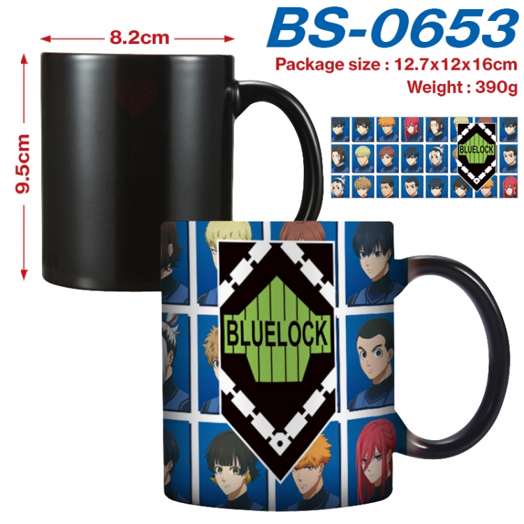BLUE LOCK Anime high-temperature color-changing printing ceramic mug 400ml BS-0653