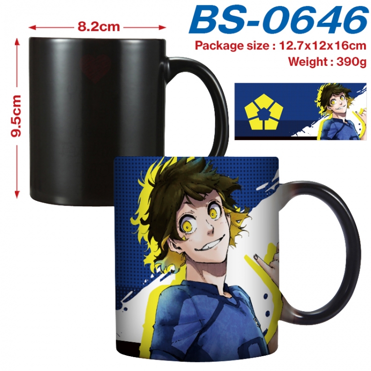 BLUE LOCK Anime high-temperature color-changing printing ceramic mug 400ml BS-0646