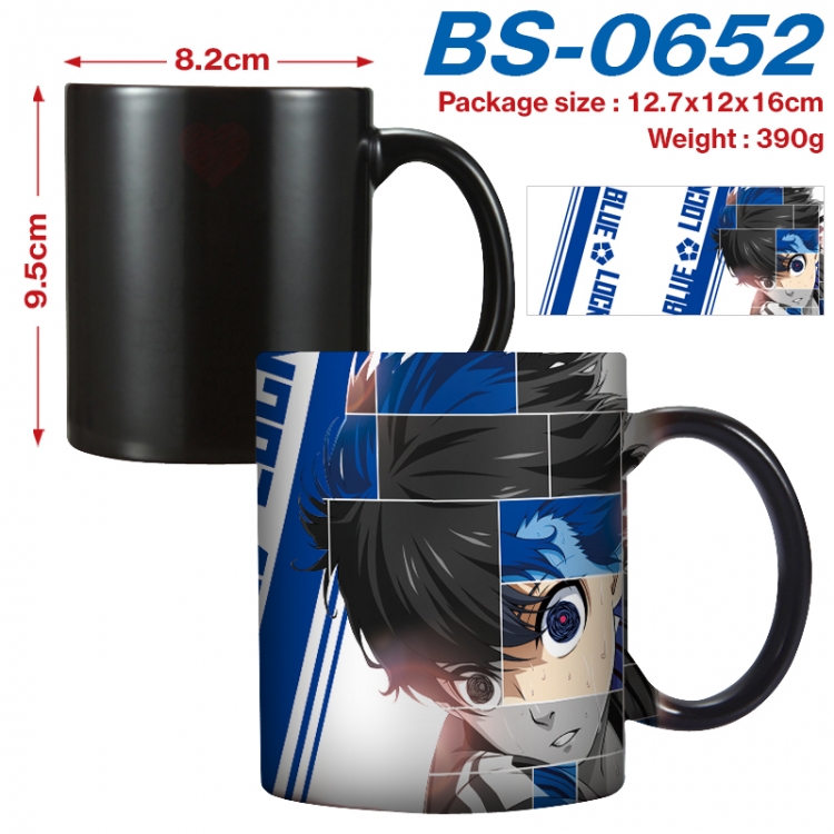 BLUE LOCK Anime high-temperature color-changing printing ceramic mug 400ml BS-0652