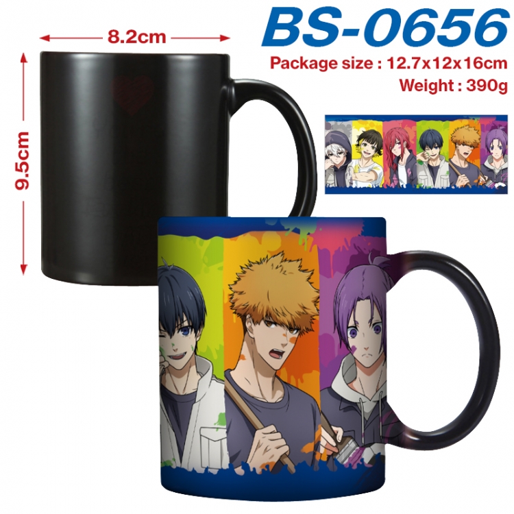 BLUE LOCK Anime high-temperature color-changing printing ceramic mug 400ml BS-0656