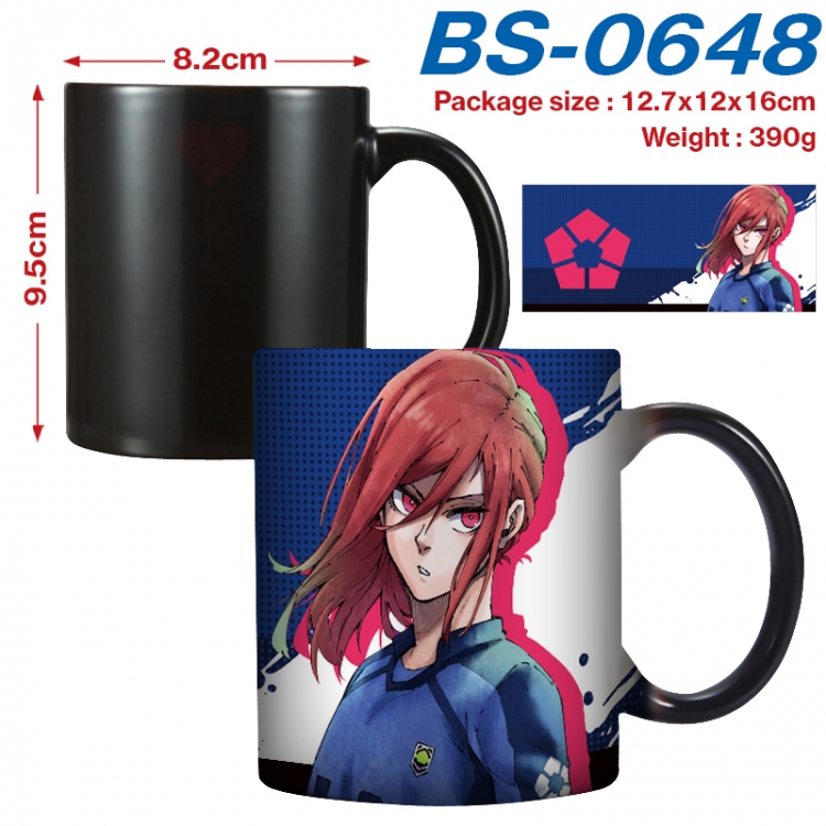 BLUE LOCK Anime high-temperature color-changing printing ceramic mug 400ml BS-0648