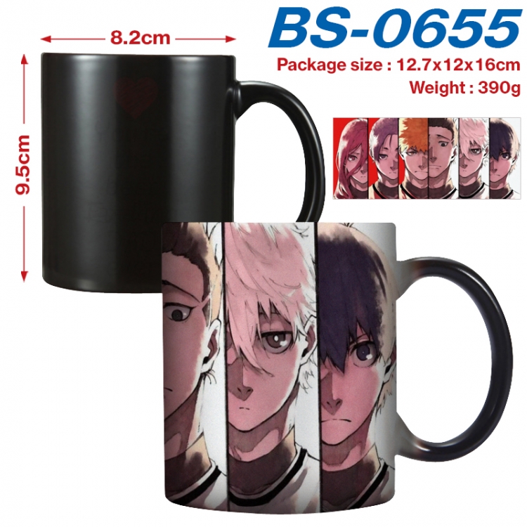 BLUE LOCK Anime high-temperature color-changing printing ceramic mug 400ml BS-0655