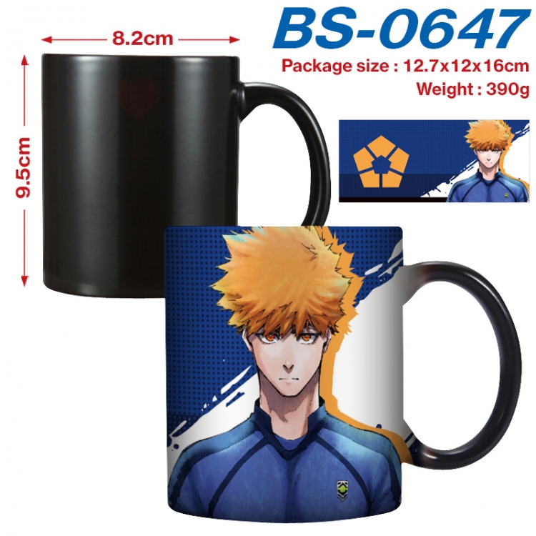 BLUE LOCK Anime high-temperature color-changing printing ceramic mug 400ml BS-0647