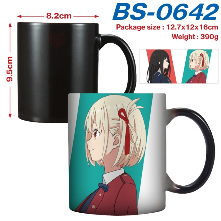 Lycoris Recoil Anime high-temperature color-changing printing ceramic mug 400ml BS-0642