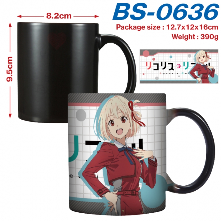 Lycoris Recoil Anime high-temperature color-changing printing ceramic mug 400ml BS-0636