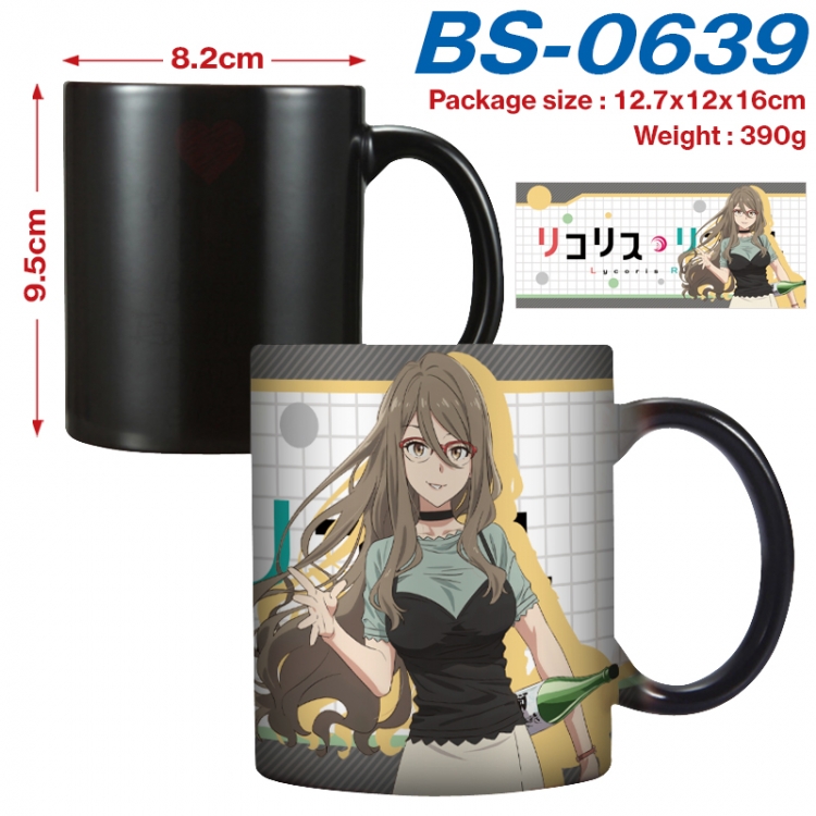 Lycoris Recoil Anime high-temperature color-changing printing ceramic mug 400ml  BS-0639