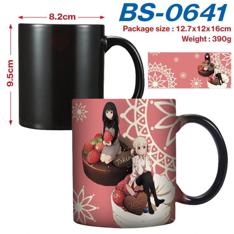 Lycoris Recoil Anime high-temperature color-changing printing ceramic mug 400ml BS-0641