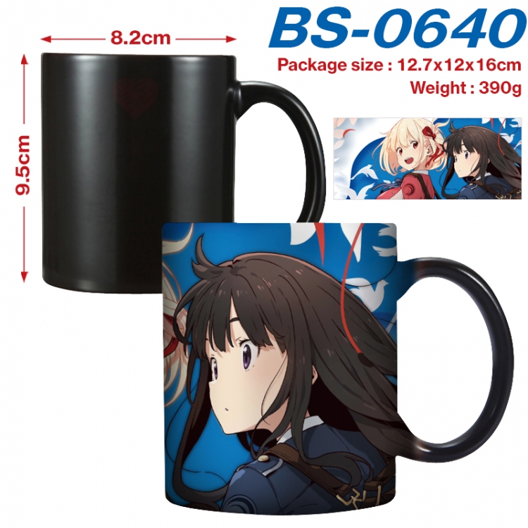 Lycoris Recoil Anime high-temperature color-changing printing ceramic mug 400ml BS-0640