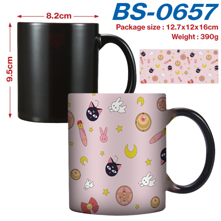 sailormoon Anime high-temperature color-changing printing ceramic mug 400ml  BS-0657
