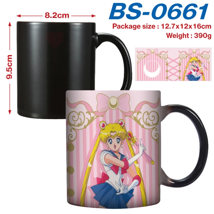sailormoon Anime high-temperature color-changing printing ceramic mug 400ml BS-0661
