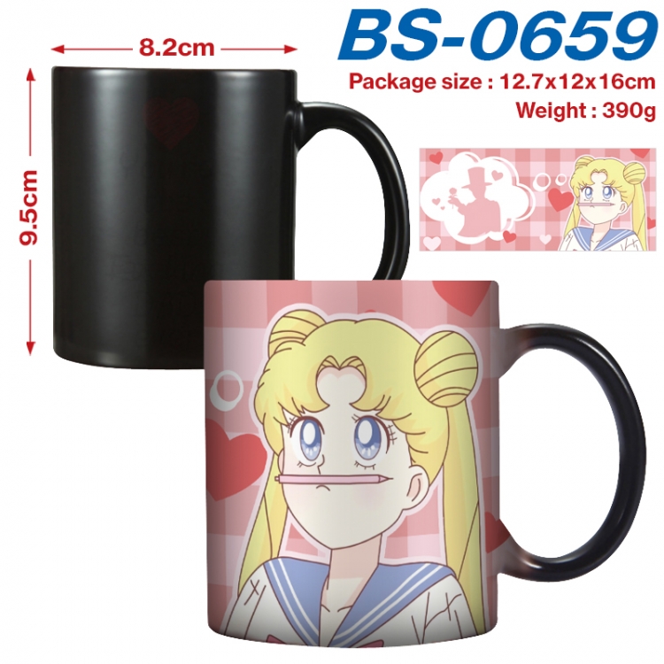 sailormoon Anime high-temperature color-changing printing ceramic mug 400ml  BS-0659