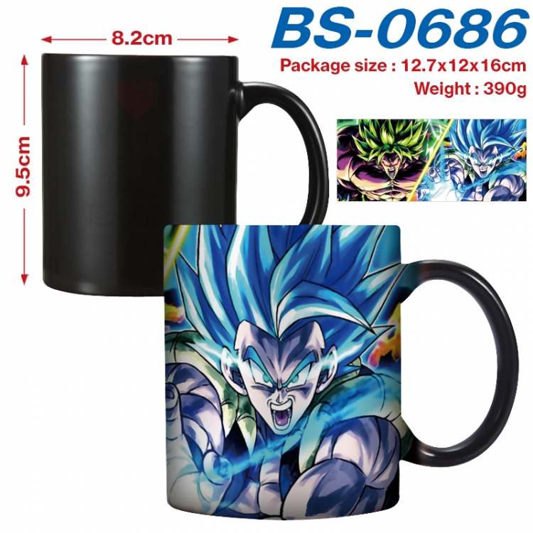 DRAGON BALL Anime high-temperature color-changing printing ceramic mug 400ml BS-0686