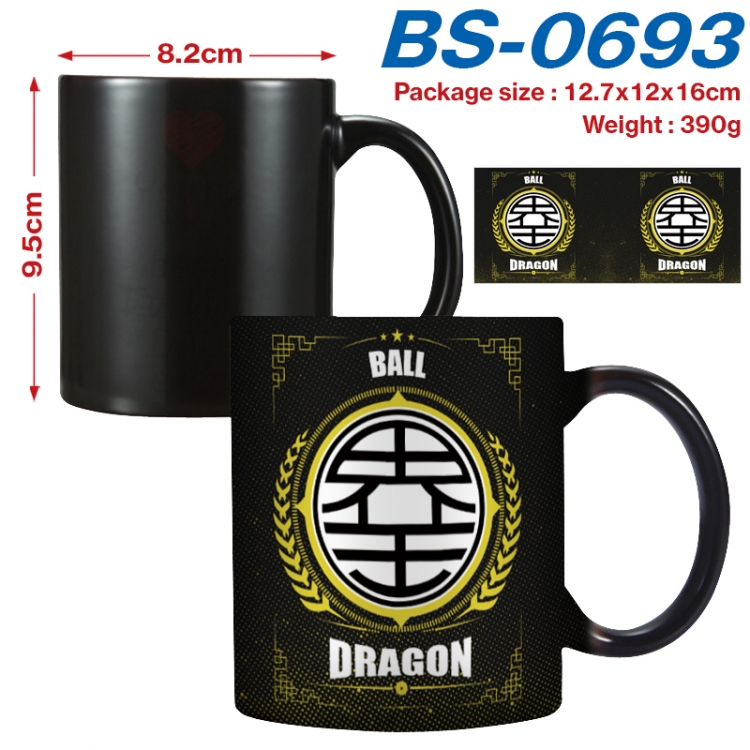 DRAGON BALL Anime high-temperature color-changing printing ceramic mug 400ml  BS-0693