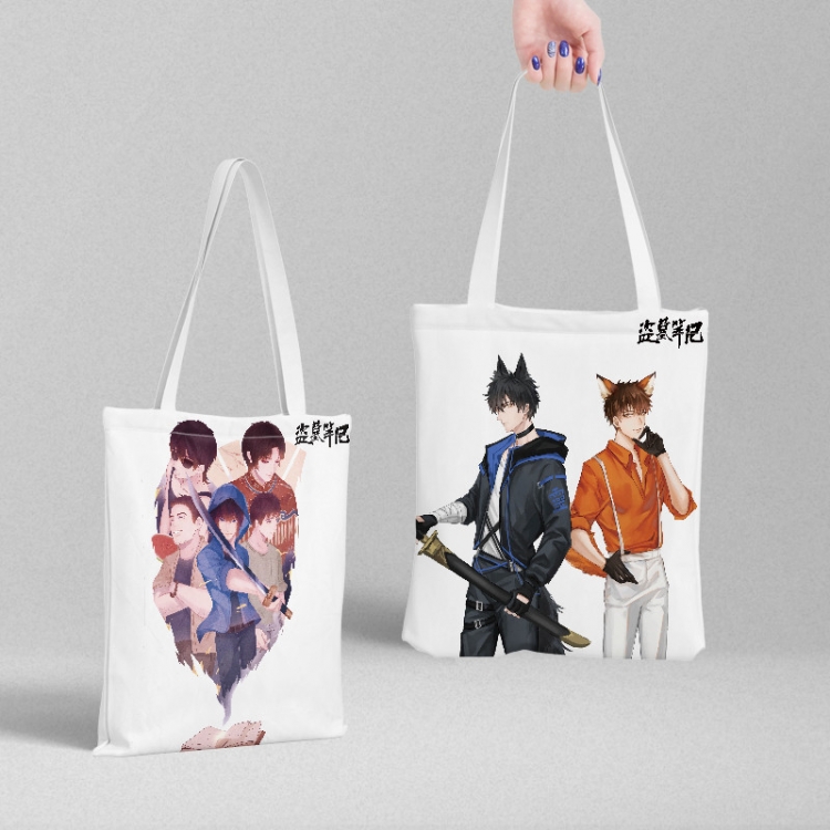 The Graver Robbers Chronicles Anime peripheral canvas handbag gift bag large capacity shoulder bag 36x39cm price for 2 p