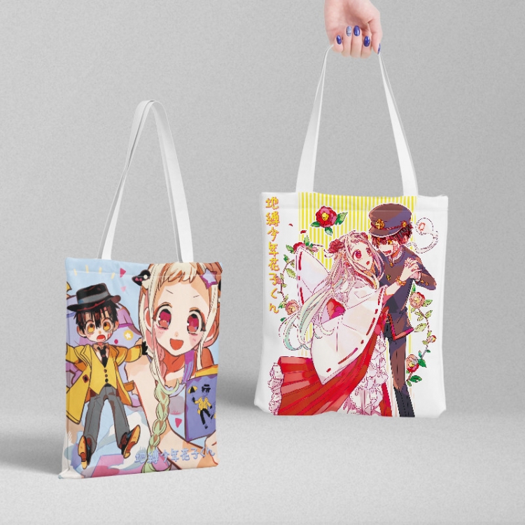 Toilet-bound Hanako-kun  Anime peripheral canvas handbag gift bag large capacity shoulder bag 36x39cm price for 2 pcs