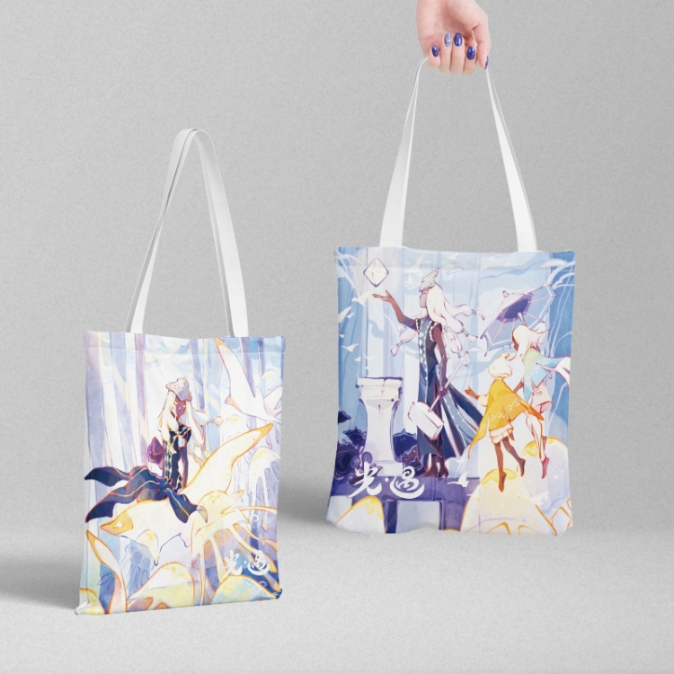 Photoencounter Anime peripheral canvas handbag gift bag large capacity shoulder bag 36x39cm price for 2 pcs