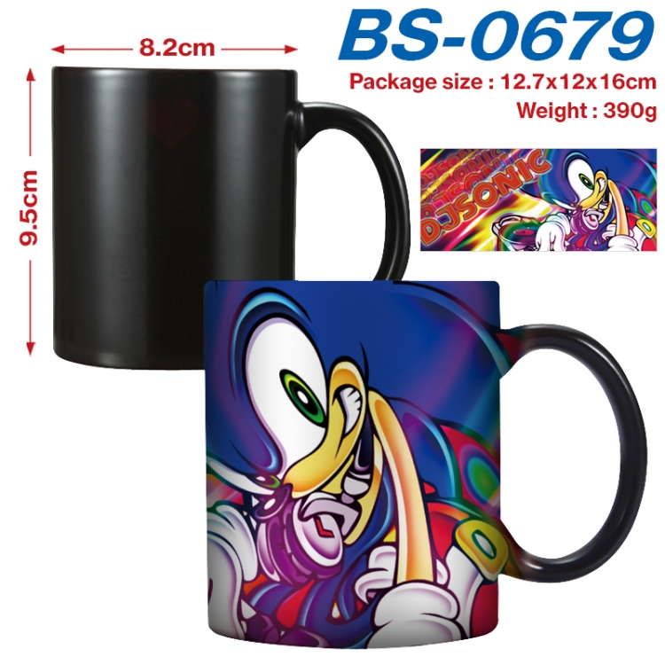Sonic The Hedgehog   Anime high-temperature color-changing printing ceramic mug 400ml BS-0679
