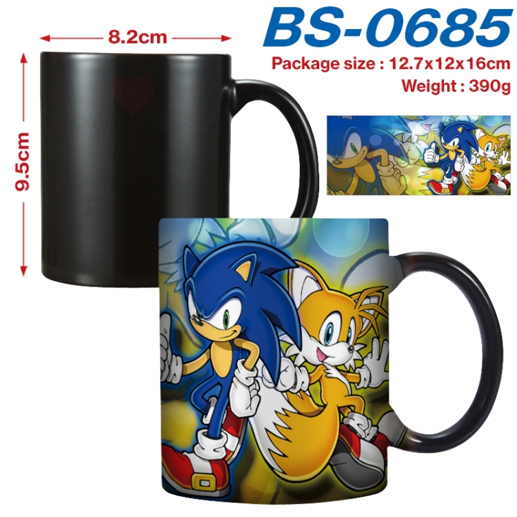 Sonic The Hedgehog   Anime high-temperature color-changing printing ceramic mug 400ml BS-0685