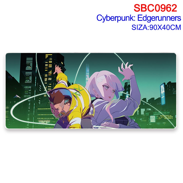 Cyberpunk Anime peripheral edge lock mouse pad 40X90CM SBC-962