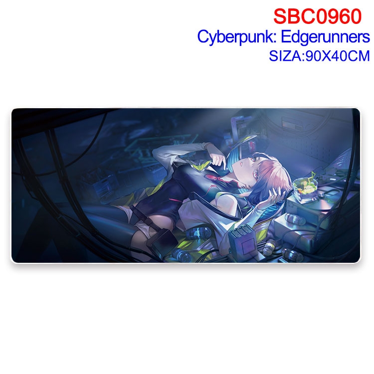 Cyberpunk Anime peripheral edge lock mouse pad 40X90CM SBC-960