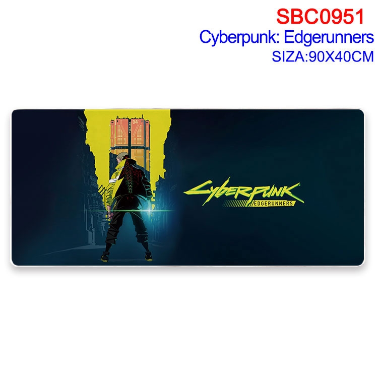 Cyberpunk Anime peripheral edge lock mouse pad 40X90CM SBC-951