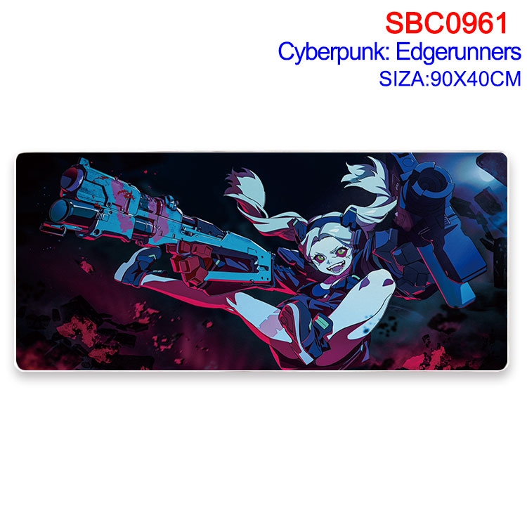 Cyberpunk Anime peripheral edge lock mouse pad 40X90CM SBC-961