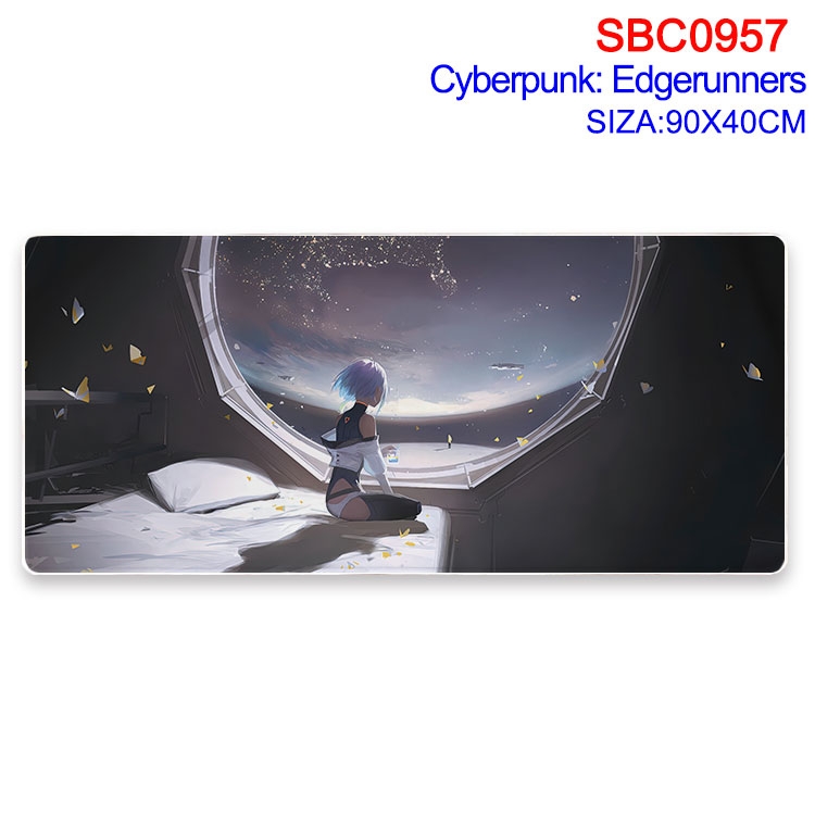 Cyberpunk Anime peripheral edge lock mouse pad 40X90CM SBC-957