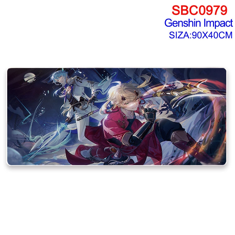 Genshin Impact Anime peripheral edge lock mouse pad 40X90CM SBC-979