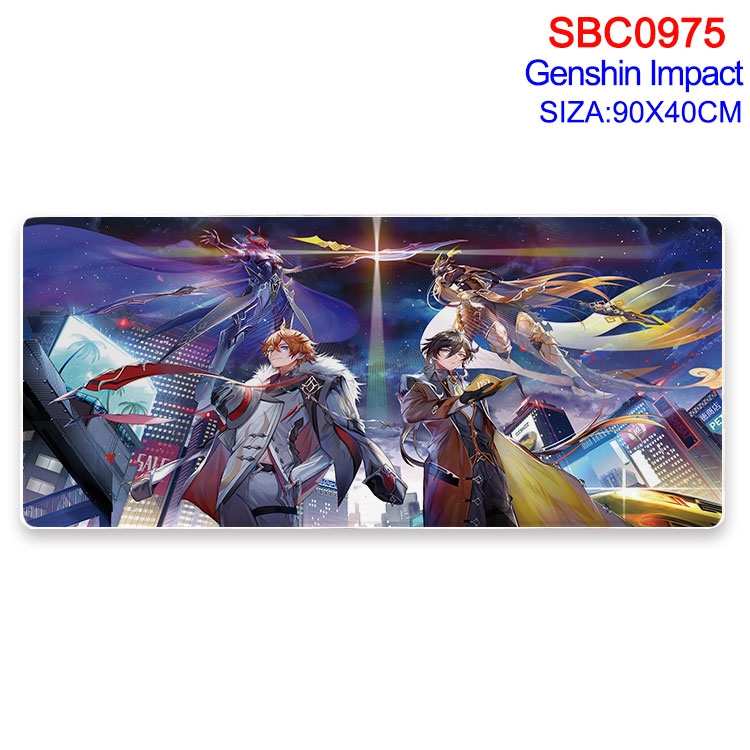 Genshin Impact Anime peripheral edge lock mouse pad 40X90CM SBC-975