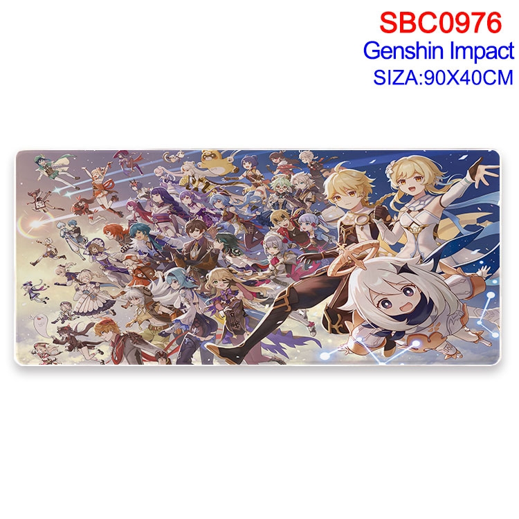 Genshin Impact Anime peripheral edge lock mouse pad 40X90CM SBC-976