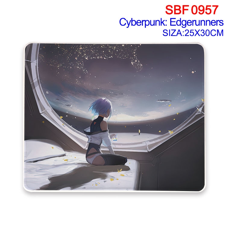 Cyberpunk Anime peripheral edge lock mouse pad 25X30CM SBF-957