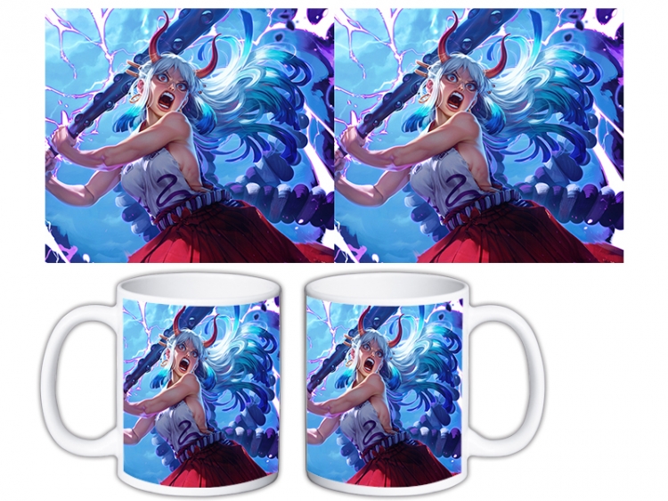 One Piece Anime color printing ceramic mug cup price for 5 pcs  MKB-1536