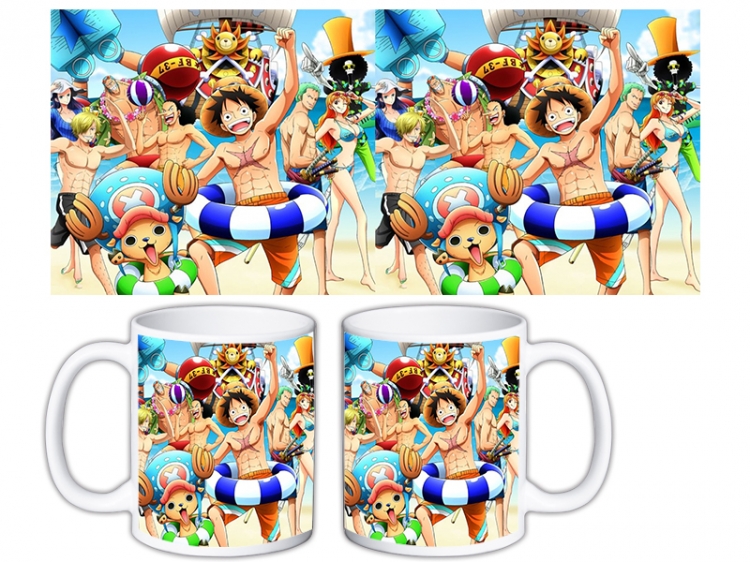 One Piece Anime color printing ceramic mug cup price for 5 pcs  MKB-1539