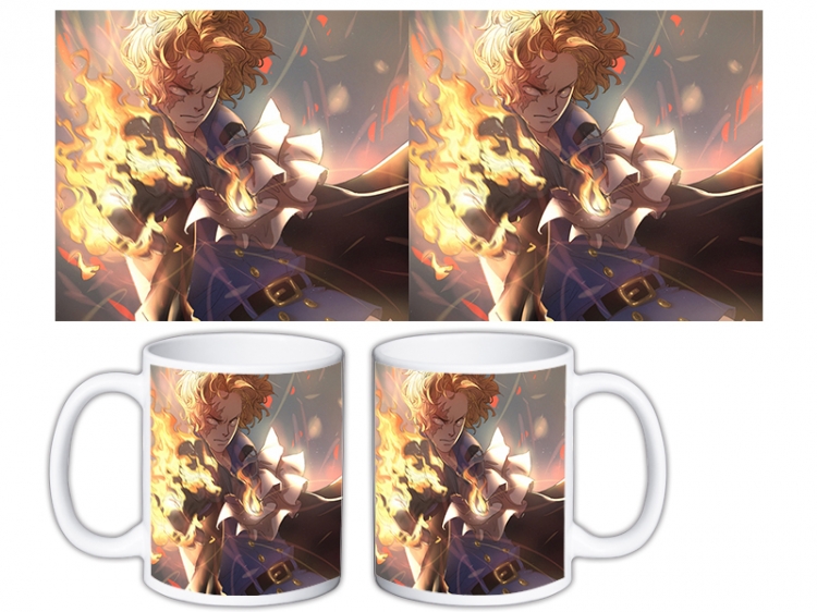 One Piece Anime color printing ceramic mug cup price for 5 pcs MKB-1527