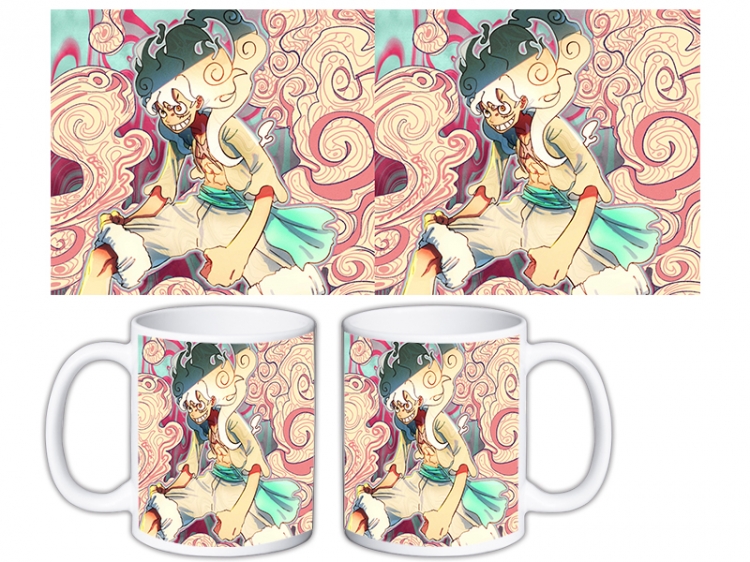 One Piece Anime color printing ceramic mug cup price for 5 pcs MKB-1543