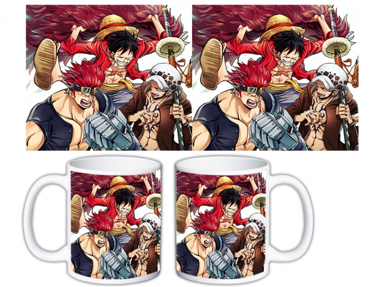 One Piece Anime color printing ceramic mug cup price for 5 pcs MKB-1528