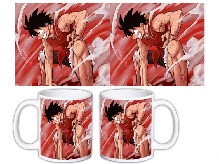 One Piece Anime color printing ceramic mug cup price for 5 pcs MKB-1545