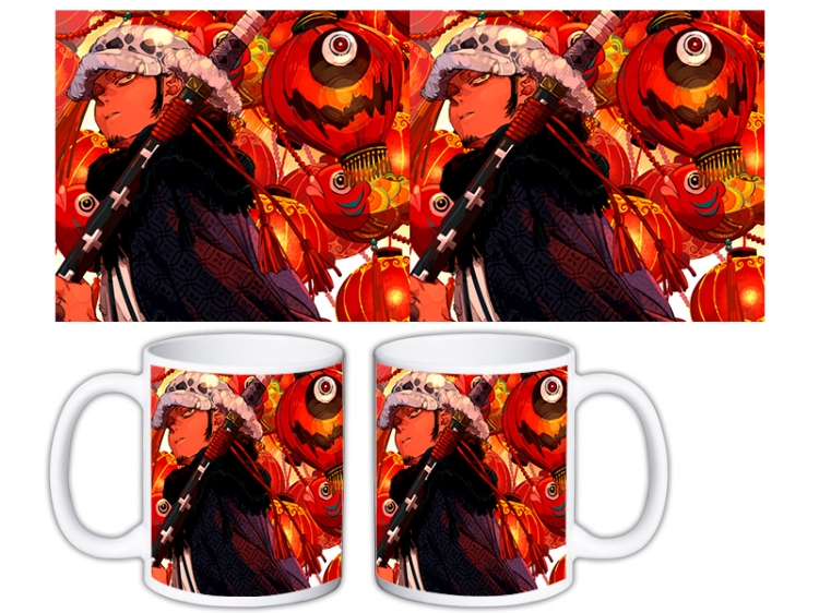 One Piece Anime color printing ceramic mug cup price for 5 pcs MKB-1544