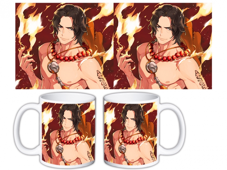 One Piece Anime color printing ceramic mug cup price for 5 pcs MKB-1522