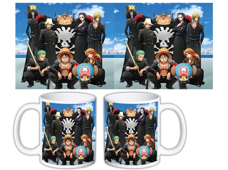 One Piece Anime color printing ceramic mug cup price for 5 pcs MKB-1518