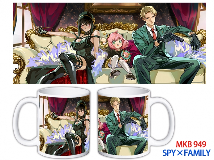 SPY×FAMILY Anime color printing ceramic mug cup price for 5 pcs MKB-949