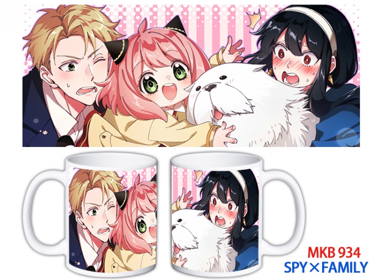 SPY×FAMILY Anime color printing ceramic mug cup price for 5 pcs MKB-934