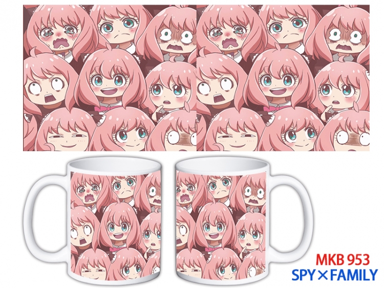 SPY×FAMILY Anime color printing ceramic mug cup price for 5 pcs MKB-953