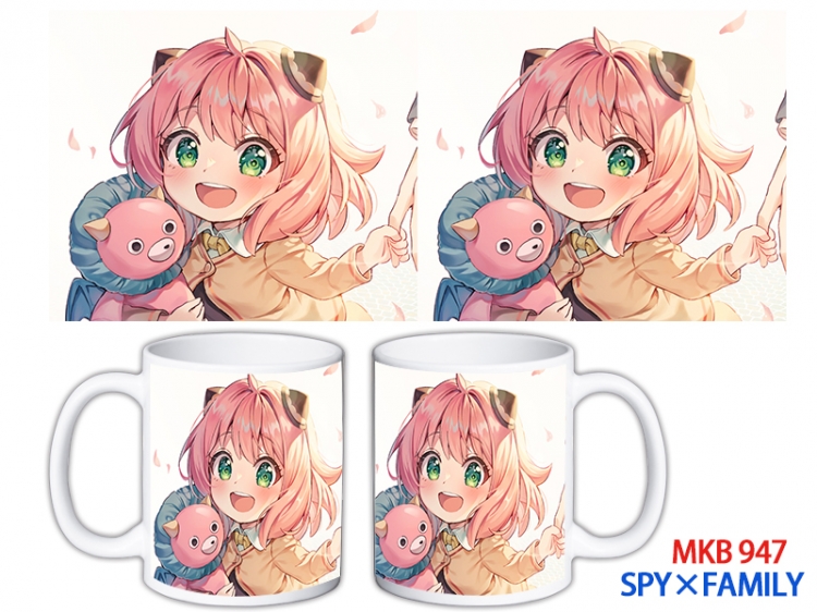 SPY×FAMILY Anime color printing ceramic mug cup price for 5 pcs MKB-947