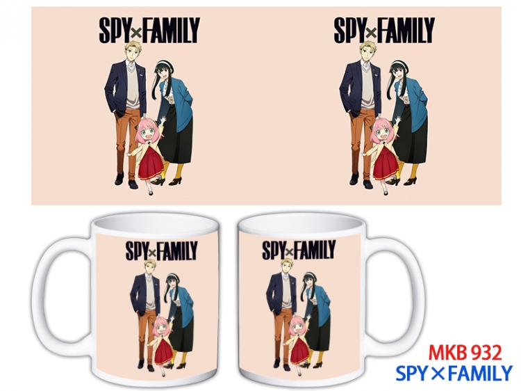 SPY×FAMILY Anime color printing ceramic mug cup price for 5 pcs MKB-932
