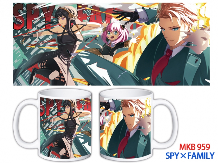 SPY×FAMILY Anime color printing ceramic mug cup price for 5 pcs MKB-959