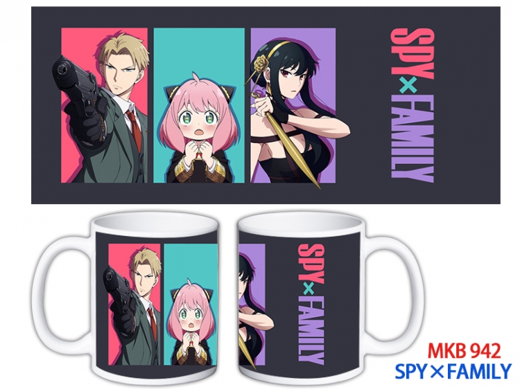 SPY×FAMILY Anime color printing ceramic mug cup price for 5 pcs MKB-942