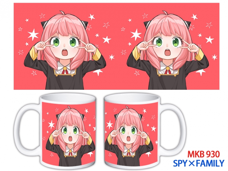 SPY×FAMILY Anime color printing ceramic mug cup price for 5 pcs MKB-930