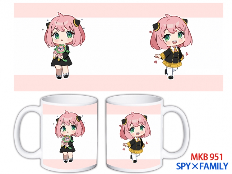 SPY×FAMILY Anime color printing ceramic mug cup price for 5 pcs MKB-951